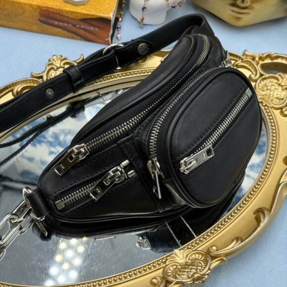 🆕 ALEXANDER WANG 🧿 NWOT Mini Attica Soft Leather Crossbody Belt Bag AUTHENTIC - Picture 6 of 16